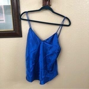 Vintage Private Moments Silk Crop Top Size Small